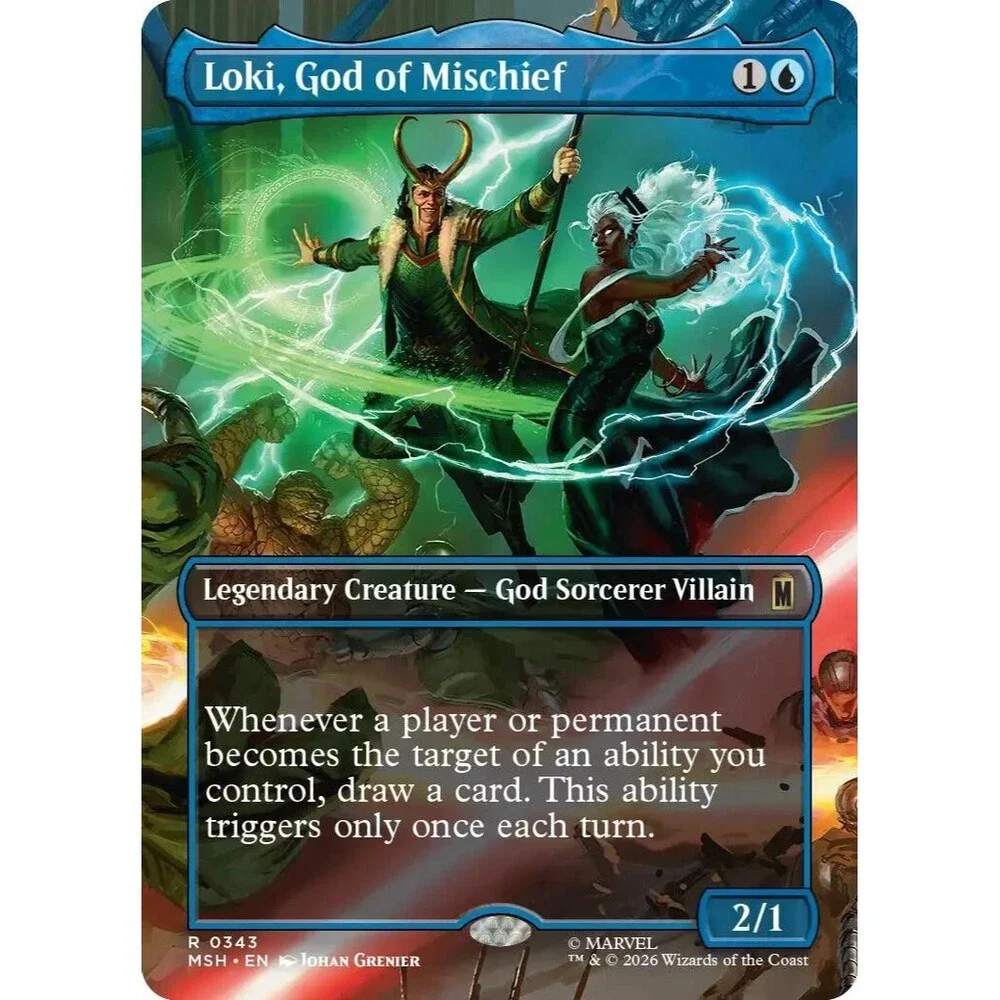 Loki, God of Mischief (Borderless) | MSH | 343 | NM/Rare | 042-MTG-FA